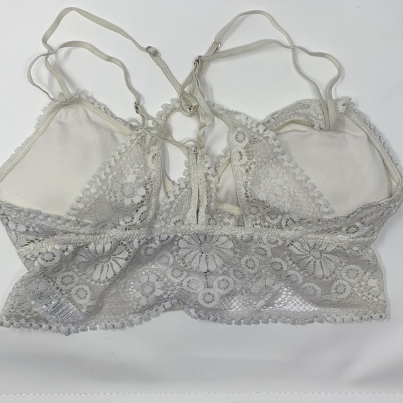 Aerie lace floral intimate bralette bra small - Picture 2 of 7